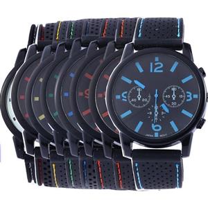 Yunanwa 8 Assorted Wholesale Men's Sports Silicon Watch Wrist Watches Riding Running 