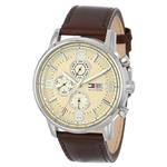 Tommy Hilfiger Men's 1710337 Stainless Steel Brown Leather Watch