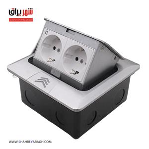پریز توکار کف سیلور 10114