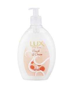 مایع دستشویی لوکس حاوی عصاره هلو کرم مرطوب کننده حجم 500 گرم Lux Peach and Cream Washing Liquid 500ml 