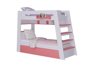 تخت خواب دخترانه دوطبقه کمجا BT752