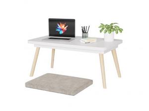 میز تحریر نشسته ساده پایه چوبی MS404