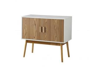 کنسول چوبی ساده سفید قهوه ای OC144