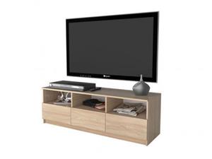 میز تلویزیون ام دی اف بدون پایه 3 کشو TF436