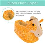 Silver Lilly Giraffe Slippers Plush Animal w/Comfort Foam Support 