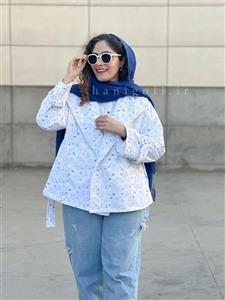 ترنچ کت آستر دار مدل خرگوشی حانی گلی