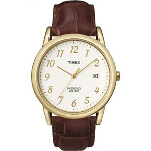 Timex Men's Easy Reader Date Leather Strap Watch