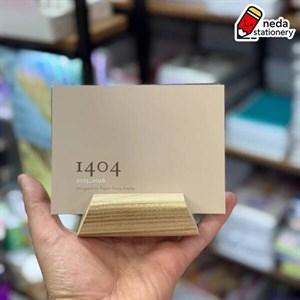 تقویم رومیزی پایه چوبی 1404 زرنگار پایه MDF 