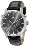 Tommy Hilfiger Men's 1790875 Sport Luxury Stainless Steel Watch with Black Leather Band