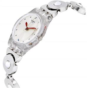 Swatch Womens Analogue Quartz Watch with Stainless Steel Strap LK375G Swatch LK375G Watch For Women