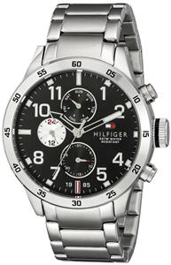 Tommy Hilfiger Men's 1791141 Cool Sport Analog Display Quartz Silver Watch 