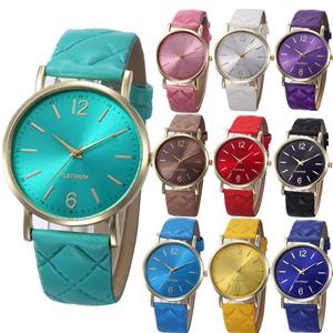 Yunanwa 10 Pack Men Unisex Platinum Watch ساعت چرم رومی بند انالوگ کوارتز مچی Women Watches Roman Leather Band Analog Quartz Wrist 