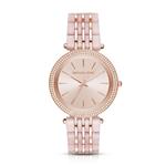 Michael Kors Darci Rose Goldtone and Blush Acetate Watch