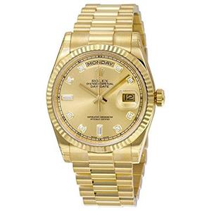 Rolex Men's 118238 Day-Date Analog Automatic 18kt Yellow Gold Watch 