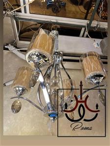 لوستر لهستانی مدرن غنچه سایز چهارشاخه و سه شاخه  - طلایی / 4شاخه