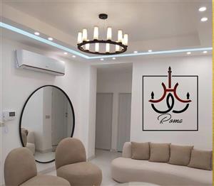 لوستر مدرن مدل لومینا 12 شعله رنگ مشکی استاتیک 