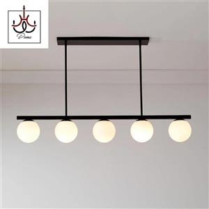 لوستر مدرن مولکولی لاینر مناسب برای روی جزیره و میز نهار خوری  - پنج شعله
