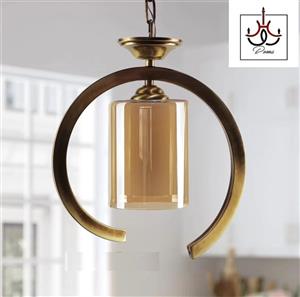 لوستر مدرن تک شعله فنری مناسب اتاق خواب و آشپزخانه  - نسکافه ای