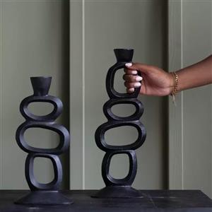 شمعدان حلقه ای مدرن مینیمال سایز بزرگ 4حلقه