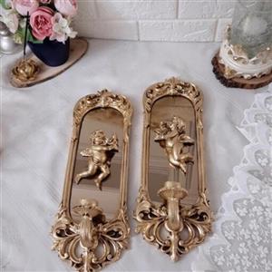 شمعدان دیواری مدرن کلاسیک مجموعه دو عددی