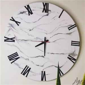 ساعت دیواری رزین مرمر سفید قطر۶۰