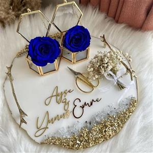 استند و باکس حلقه ازدواج حلقه نامزدی سفره عقد