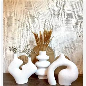 گلدان مدرن دوناتی  سه عددی (سفارش ب صورت تکی و سه تایی)