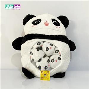 عروسک پاندا بچه دار 50 سانتیمتر