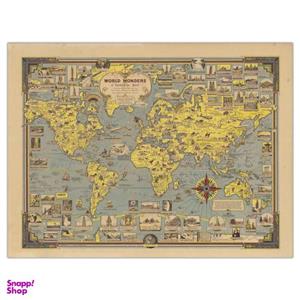 تابلو شاسی پالمیرا طرح نقشه تاریخی عجایب جهان کد MAP113