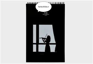 دفتر کاغذ مشکی اتود 120گرم سایز a4