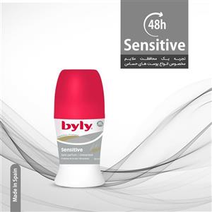 رول ضدتعریق Sensitive بیلی  زنانه/مردانه بدون بو Byly حجم 50
