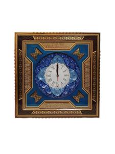 ساعت دیواری چهار گوش اعلاء خاتم کاری اصفهان کد 654