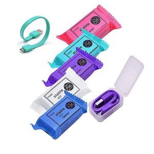 کابل شارژر پاور بانک شکلاتی Lightning