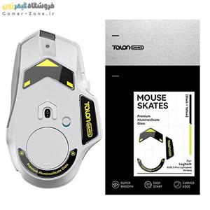 اسکیت شیشه ای (گلس) تالون گیمز مناسب برای موس لاجیتک مدل TalonGames Premium Tempered Glass Mouse Feet/Skates for Logitech G502 X Plus Lightspeed