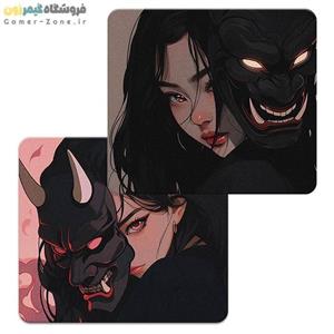 موس پد گیمینگ حرفه ای مسابقاتی مدل Ultrafine Surface Mask Girl E-Sports Grade Gaming Mouse Pad