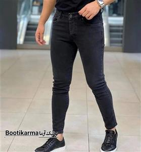 شلوار جین مردانه اسلیم فیت جذب اورجینال ترک - ذغالی / 34