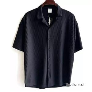 پیراهن مراکشی بیسکوییتی آستین کوتاه مردانه برند مچینست اورجینال مدل میله ای تنوع رنگ کامل - سفید / XXL