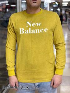 دورس مخمل کبریتی آستین بلند مردانه یقه گرد اورجینال قواره ترک - خردلی / XXL