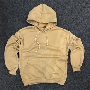 هودی سه نخ مردانه داخل خز اورجینال ترک - نخودی / L