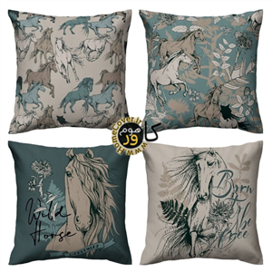 ست 4 عددی کاور کوسن هوم کاور مدل اسب وحشی کد34