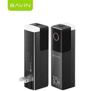 پاوربانک 5000 و شارژر دیواری باوین Bavin PC1053 توان 22.5 وات