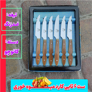 ست 6تایی کارد میوه خوری ضدزنگ زنجان