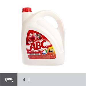 مایع ظرفشویی ا.ب.ث با رایحه توت فرنگی حجم 4 لیتر ABC Strawberry Dishwashing Liquid Liter 