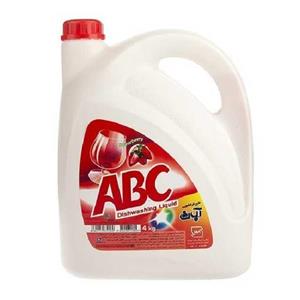 مایع ظرفشویی ا.ب.ث با رایحه توت فرنگی حجم 4 لیتر ABC Strawberry Dishwashing Liquid Liter 