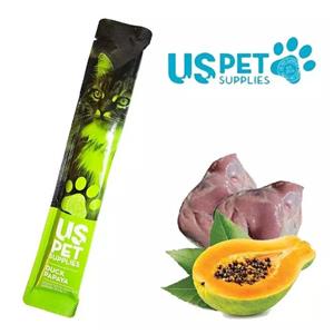 بستنی گربه یو اس پت وارداتی طعم اردک و پاپایا Uspet 17گرم