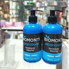 شامپو رنگ بیومونتی Biomonti مدل neon color حجم 250 میل