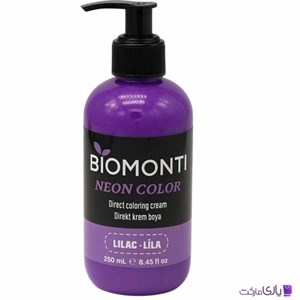 شامپو رنگ بیومونتی Biomonti مدل neon color حجم 250 میل