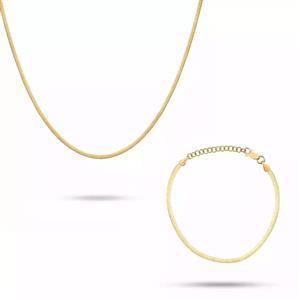 نیم ست طلا پلاژیو باریک