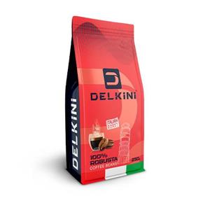 دانه قهوه 100 درصد روبوستا ایتالین روست دلکینی 250 گرمی 