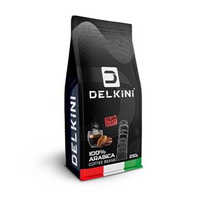 دانه قهوه 100 درصد عربیکا ایتالین روست دلکینی 250 گرمی 